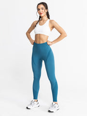 Skinny Wrap Yoga Bottoms High-Waisted Solid Color Leggings