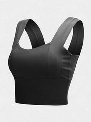 Wrap Solid Quick Dry Sleeveless Yoga Bra