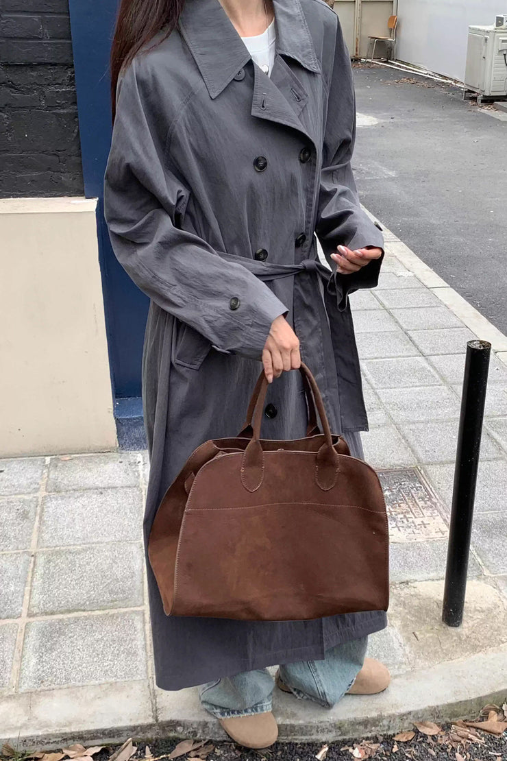 New Thin Type Trench Coat Long Coat Women's High-Grade Loose Profile British Coat