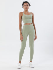 High-Waisted Pockets Solid Color Yoga Bottoms