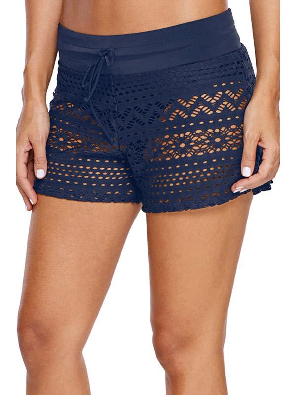 Sexy Lace-Up High Waist Sports Shorts