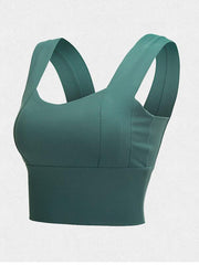 Wrap Solid Quick Dry Sleeveless Yoga Bra