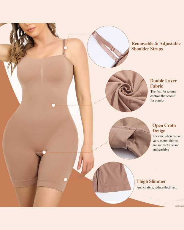 Seamless Mid-Thigh Bodysuit