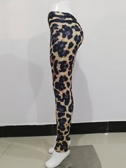 Empire Leopard Slim Dance Athletic Leggings