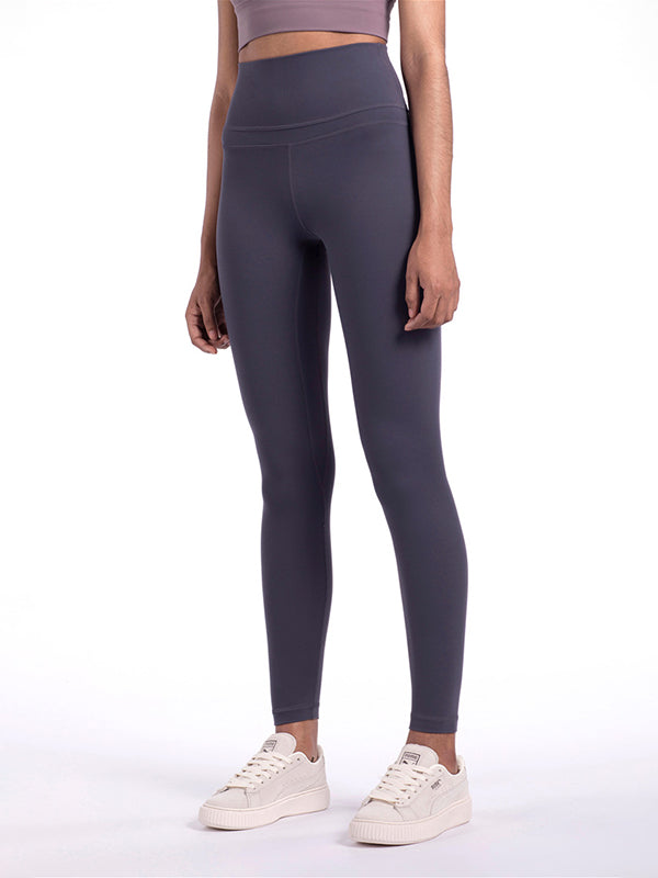 Skinny Leg Wrap Solid Color Yoga Bottoms