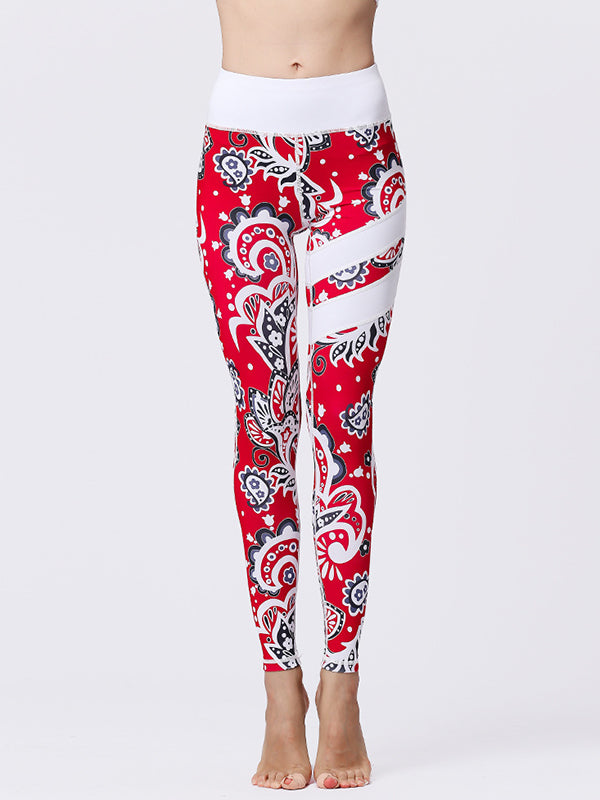 Floral Printed High Waist Leggings