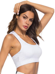 Sexy Wrap Solid Hooded Sports Bra