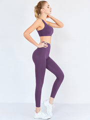 Make It Up Contrast Color Bra&Leggings Sports Suits