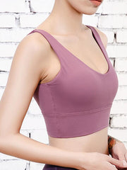 Wrap Sweat Absorb Backless Sports Bra