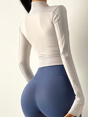 Half-Zip Tight Yoga Tee