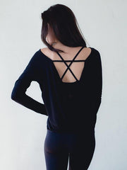 Loose Backless Yoga Tops