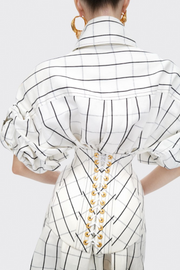 Abraha Corset Mini Shirtdress