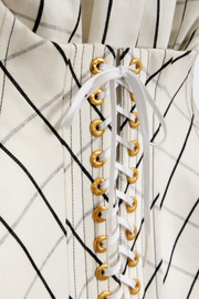 Abraha Corset Mini Shirtdress