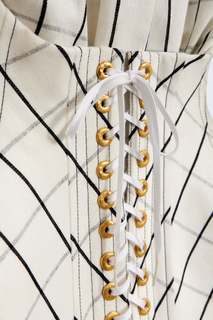 Abraha Corset Mini Shirtdress