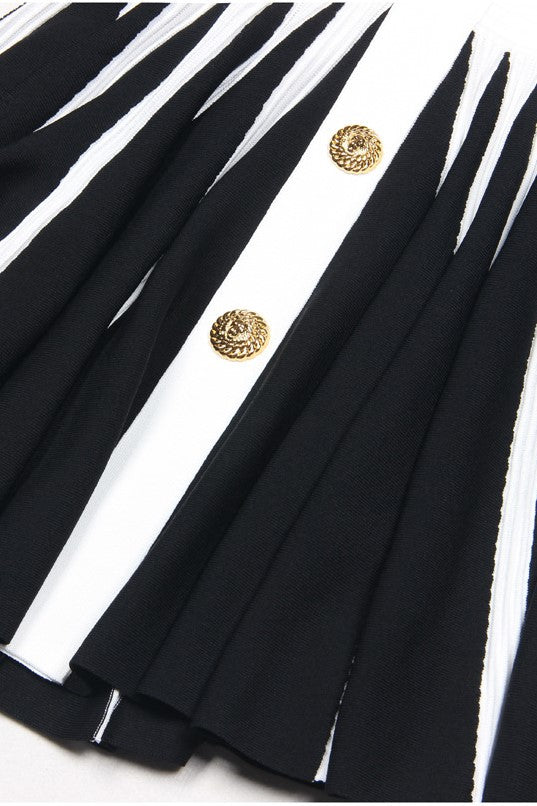 Adelya Rose Halter Knit Mini Dress