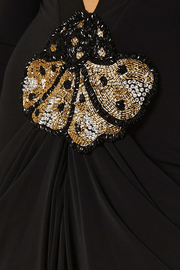 Agata V-neck Ruched Maxi Dress