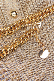 Alisha Ribbed Knit Pleated Maxi Dress