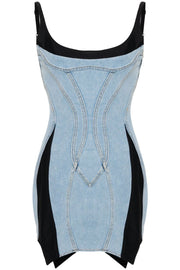 Anne Panelled Denim Mini Dress