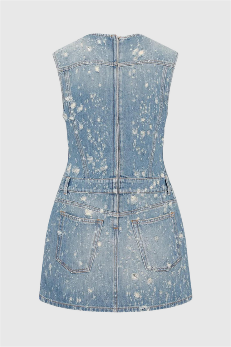 Braela Denim Sleeveless Mini Dress