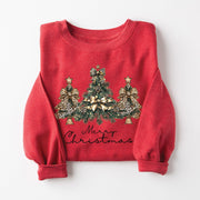 Christmas Tree Leopard Sweatshirt
