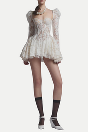 Caitlyn Lace Corset Mini Dress