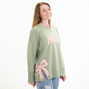 Amen Side Slit Crewneck Sweatshirt