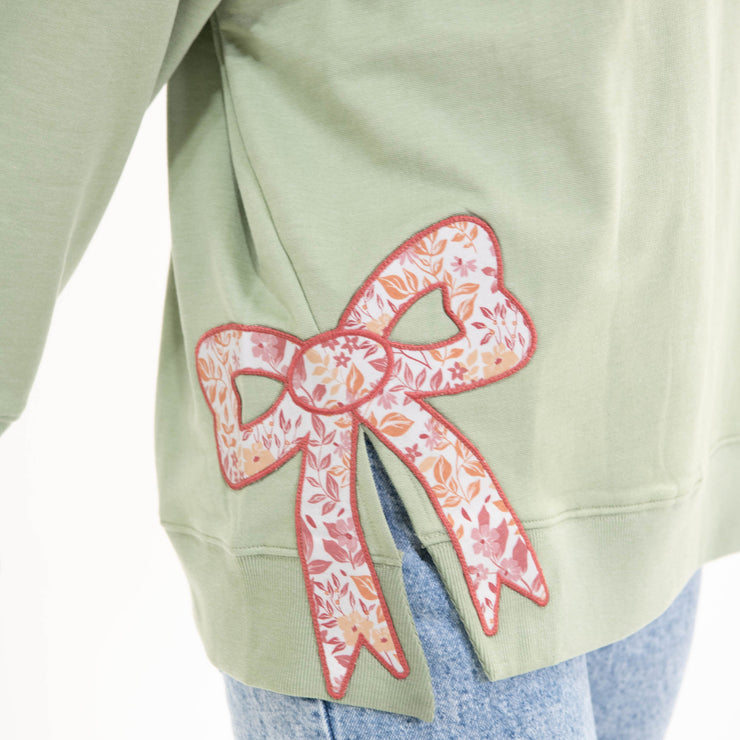 Amen Side Slit Crewneck Sweatshirt