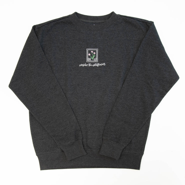 Consider the Wildflowers Embroidered Crewneck Sweatshirt
