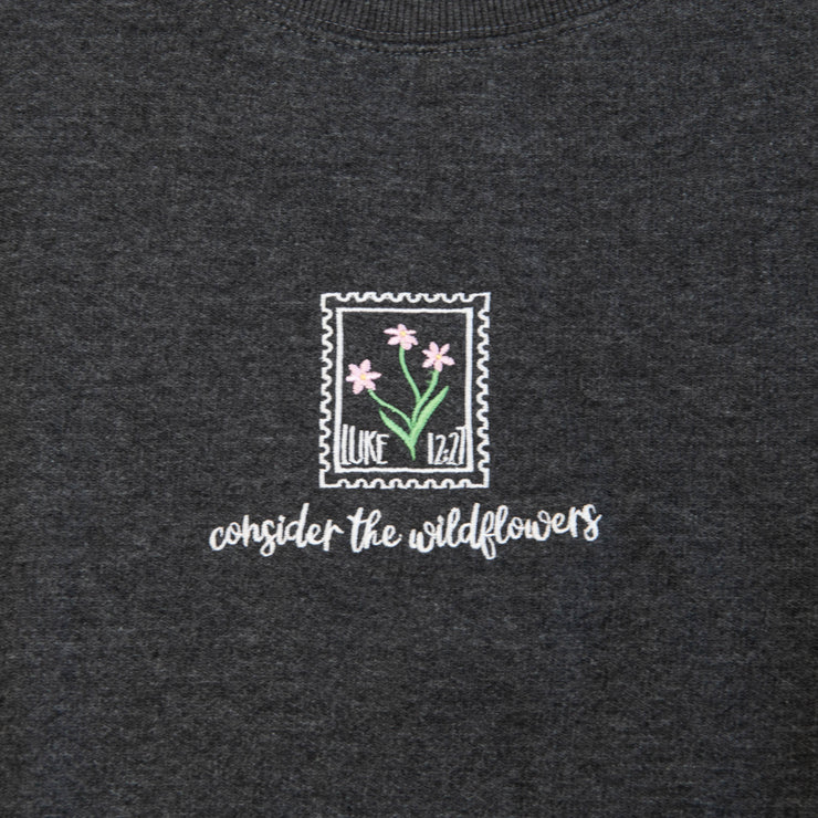 Consider the Wildflowers Embroidered Crewneck Sweatshirt