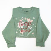 Be Still and Know Embroidered Crewneck Sweatshirt