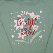 Be Still and Know Embroidered Crewneck Sweatshirt