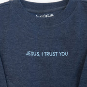 Jesus I Trust You Embroidered Crewneck Sweatshirt
