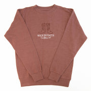 Walk by Faith Embroidered Crewneck Sweatshirt