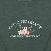 Amazing Grace Embroidered Crewneck Sweatshirt