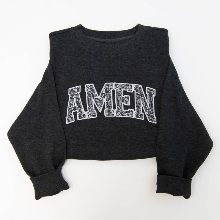 Amen Varsity Embellished Crewneck Sweatshirt