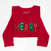 Merry Candy Canes Side Slit Crewneck Sweatshirt