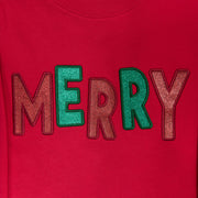 Merry Candy Canes Side Slit Crewneck Sweatshirt