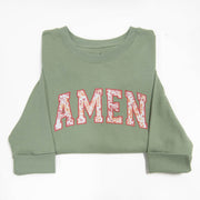 Amen Side Slit Crewneck Sweatshirt