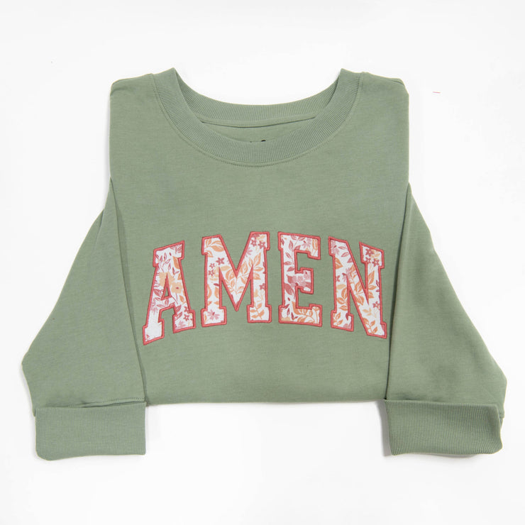 Amen Side Slit Crewneck Sweatshirt