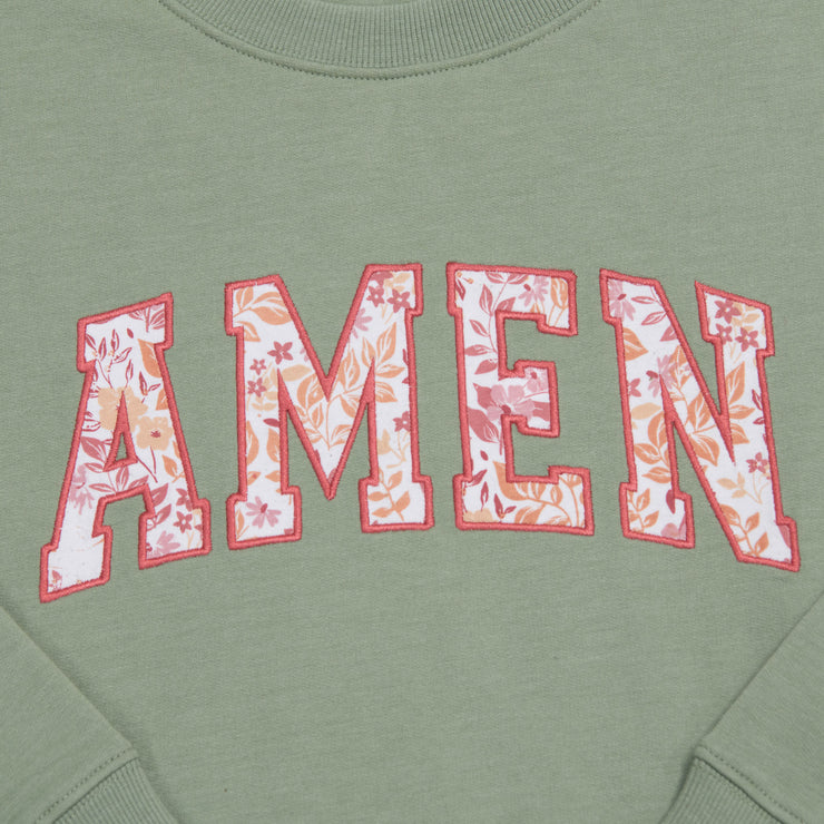 Amen Side Slit Crewneck Sweatshirt