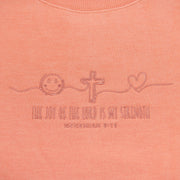 Joy of the Lord Embroidered Crewneck Sweatshirt