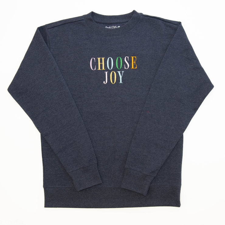 Choose Joy Embroidered Crewneck Sweatshirt