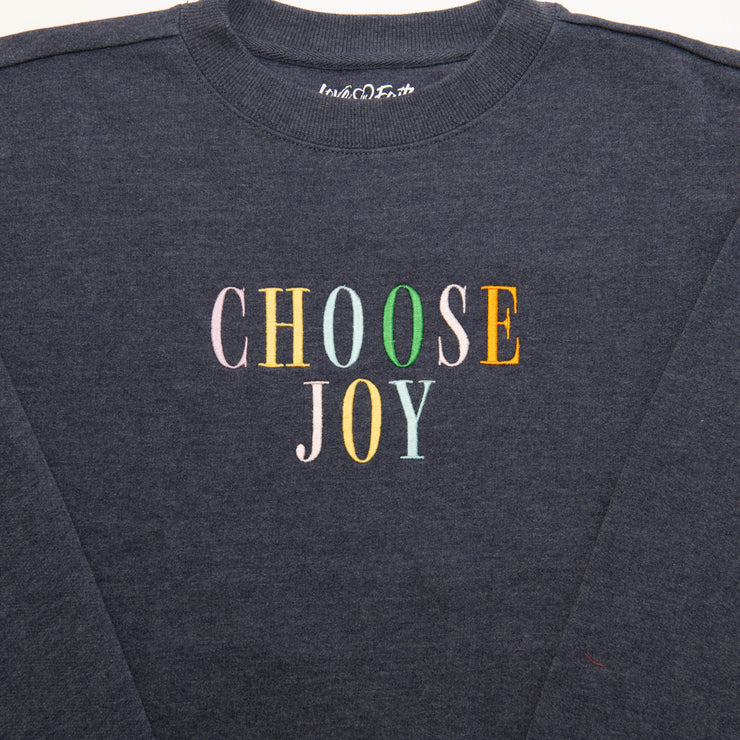 Choose Joy Embroidered Crewneck Sweatshirt
