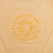 Let Your Light Shine Embroidered Crewneck Sweatshirt