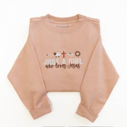 Just a Girl Embroidered Crewneck Sweatshirt