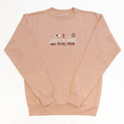 Just a Girl Embroidered Crewneck Sweatshirt