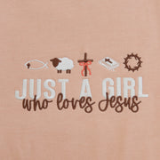 Just a Girl Embroidered Crewneck Sweatshirt