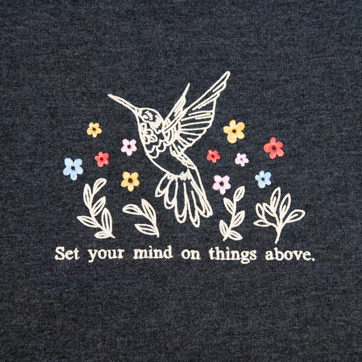 Things Above Embroidered Crewneck Sweatshirt