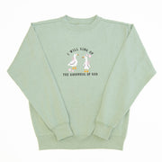 I Will Sing Embroidered Crewneck Sweatshirt