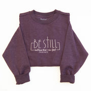 Be Still Embroidered Crewneck Sweatshirt